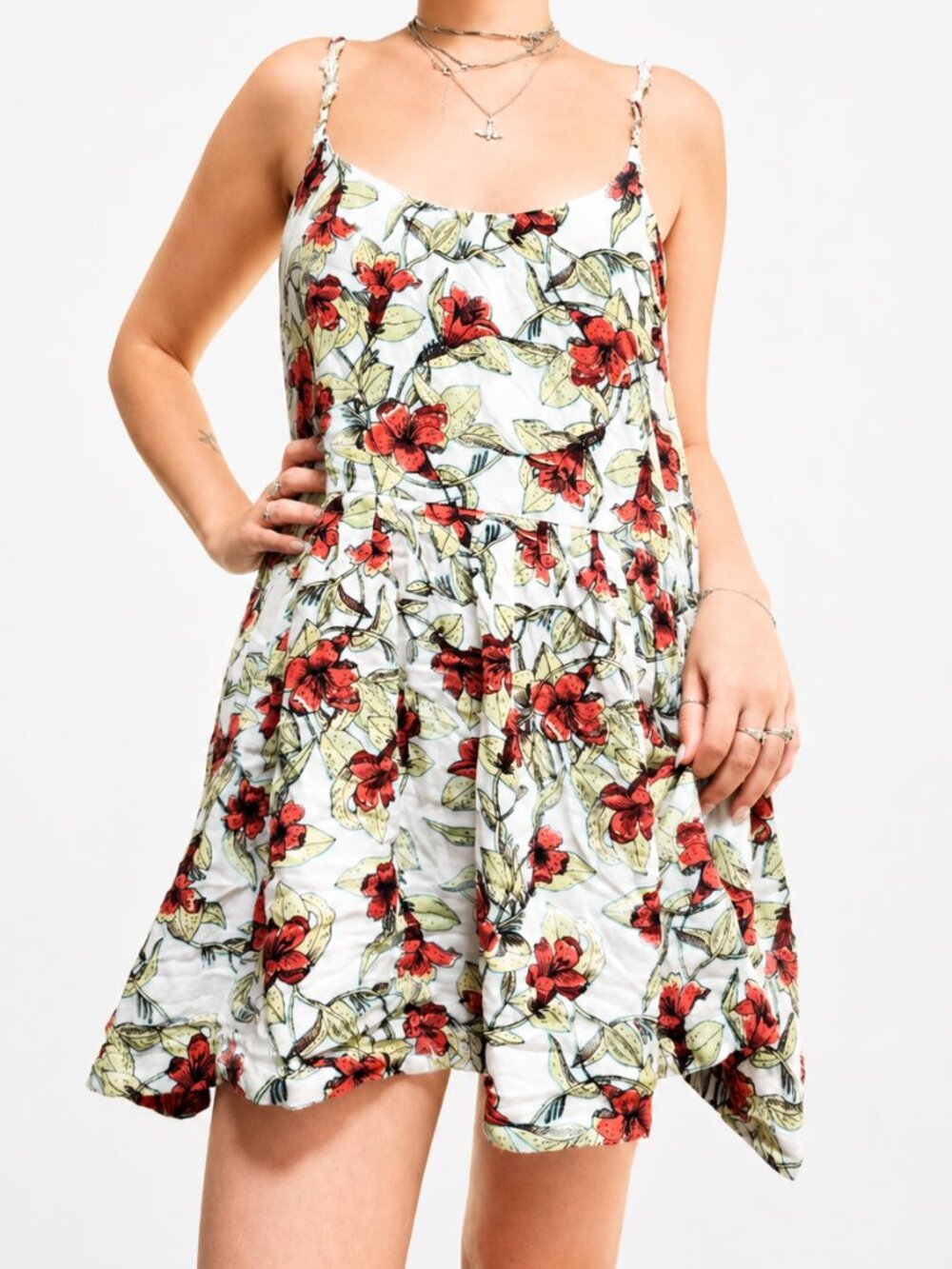 Free People Flowy Mini Babydoll Sun Dress